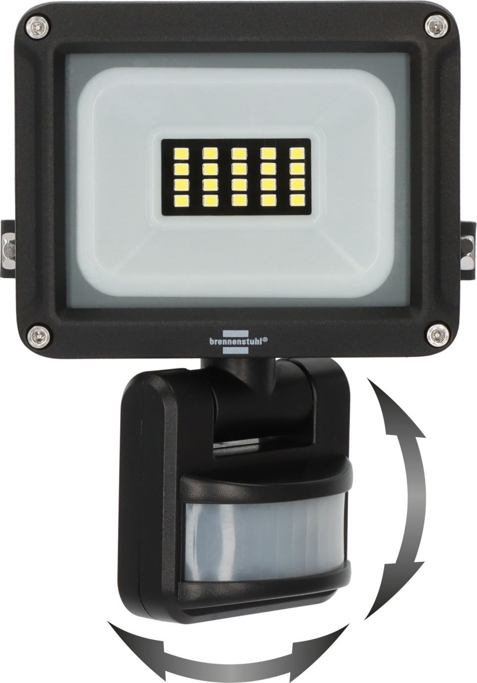Infrarot-Bewegungsmelder, brennenstuhl® P LED 10W, 1060 Strahler JARO | 1150lm, mit IP65