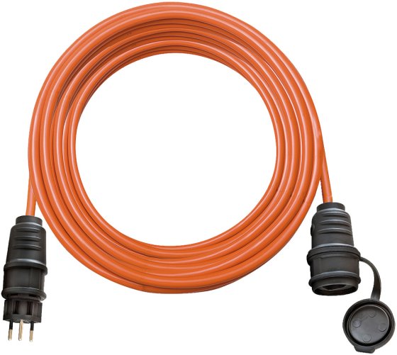 Verlängerungskabel (Kunststoff-Kabel), T12 Stecker, T13 Kupplung, Kabel 5m AT-N07V3V3-F 3G1,5 orange *CH* - Produktbild