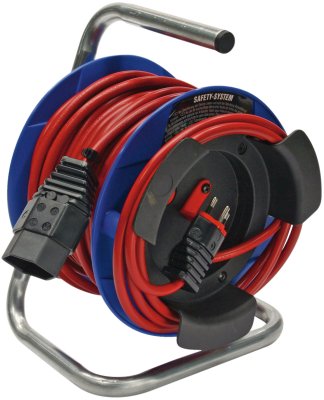 Kompakt G 180 Gerätekabelrolle, Kupplung T13, Stecker T12, 15m H05VV-F 3G1,0 rot