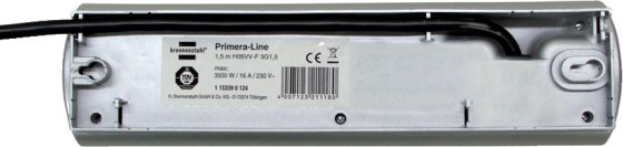 Primera-Line Steckdosenleiste 10-fach schwarz 2m H05VV-F 3G1,0 5-fach schaltbare Steckdosen *CH* - Produktansicht