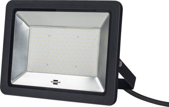 Slim SMD-LED Strahler 148W, 12800 lm, IP65, schwarz, mit Kabel 5m H07RN-F 3G1,0 - Produktbild