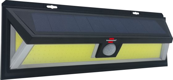 Solar LED-Wandleuchte SOL WL 700 mit PIR Bewegungsmelder, IP65, COB LED 10W, 700lm, schwarz - Produktbild