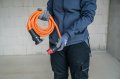 Verlängerungskabel (Kunststoff), T25 Kupplung, T25 Stecker, Kabel 5m AT-N07V3V3-F 5G2.5 orange, CH Stecksystem IP55 - Anwendungsbild