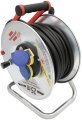 Kabeltrommel Garant SK für Ausseneinsatz, CH Stecksystem IP55, 3x T23 Steckdosen, T23 Stecker, Kabel 25m RN07-F 3G2,5, schwarz - Produktansicht