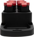 Portabler Stromverteiler BSV P T25/5 400V/16A, 6x T25 Steckdosen, Stecker T25, Kabel 2m N07V3V3 5G2.5 orange *CH* - Produktansicht