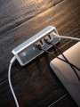 brennenstuhl®estilo USB-Multiladegerät mit 1,5m Textilkabel 4x USB + 1x USB C Power Delivery - Anwendungsbild